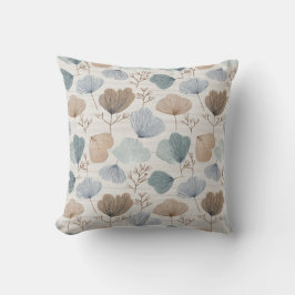 Soft Spring Botanical Throw Pillow Kudde