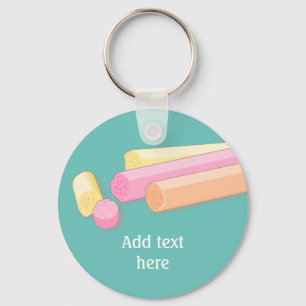 Soft sten candy från Edinburgh i Skottland Nyckelring