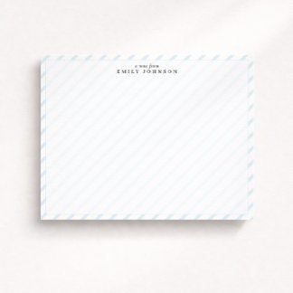 Soft Stripe Note Card Inbjudningar