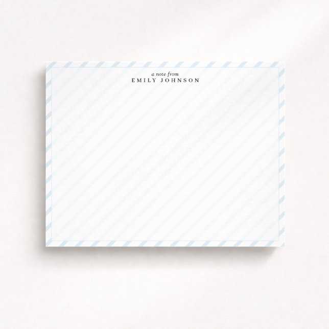 Soft Stripe Note Card Inbjudningar (Skapare uppladdad)