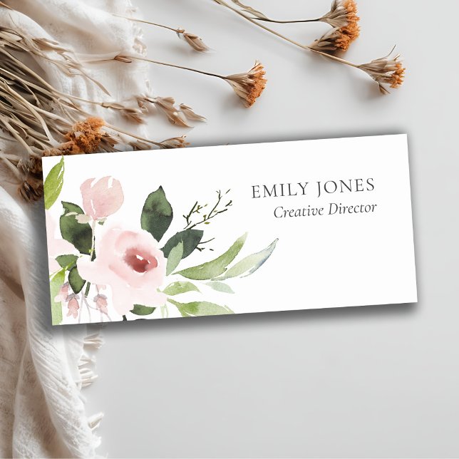 SOFT SUBTLE FÄRG TVÄTTAR  ROSA BLOMMIGT BUNCH NAMNBRICKA (Skapare uppladdad)