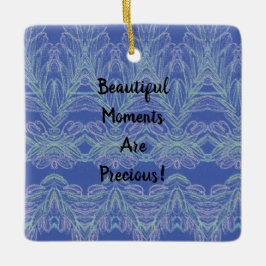 Soft Swirls Blue Beresh Moments Julgransprydnad Keramik