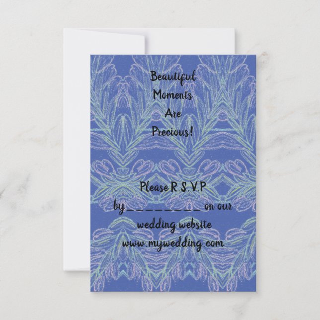 Soft Swirls Blue Beresh Moments OSA Kort (Framsida)