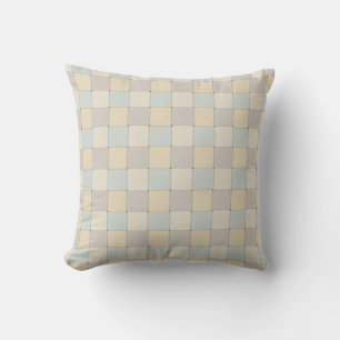 Soft Tones Woven Tiles Kudde