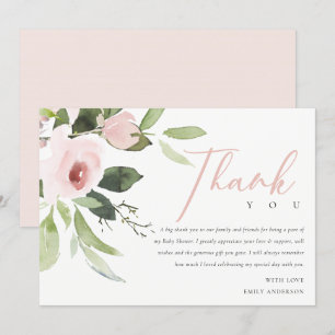 SOFT TRENDIG ROSA ROS BABY SHOWER TACK INBJUDNINGAR