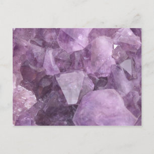 Soft Violet Amethyst Vykort