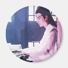 Soft Wangji spelar Zither