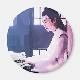 Soft Wangji spelar Zither Magnet