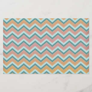 Soft Warm Färg ZigZag Brevpapper