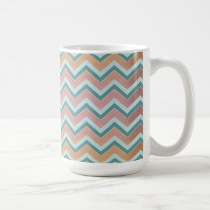 Soft Warm Färg ZigZag Kaffemugg