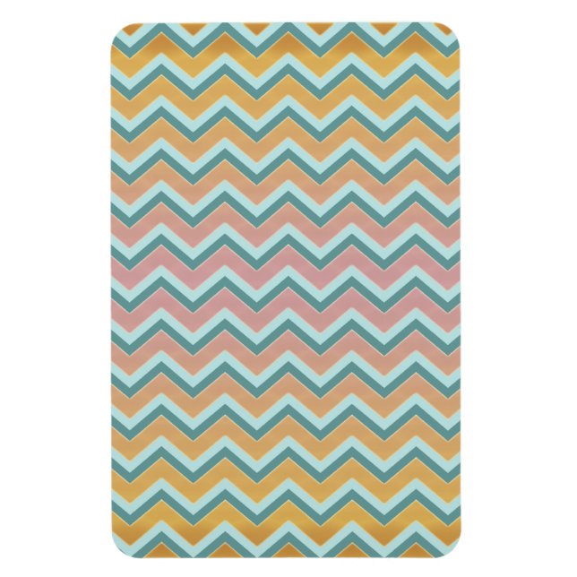 Soft Warm Färg ZigZag Magnet (Vertikal)