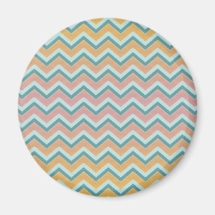 Soft Warm Färg ZigZag Magnet