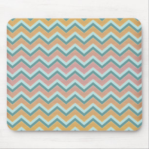 Soft Warm Färg ZigZag Musmatta