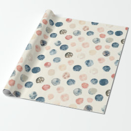 Soft Watercolor Polka Dots Wrapping Paper Presentpapper
