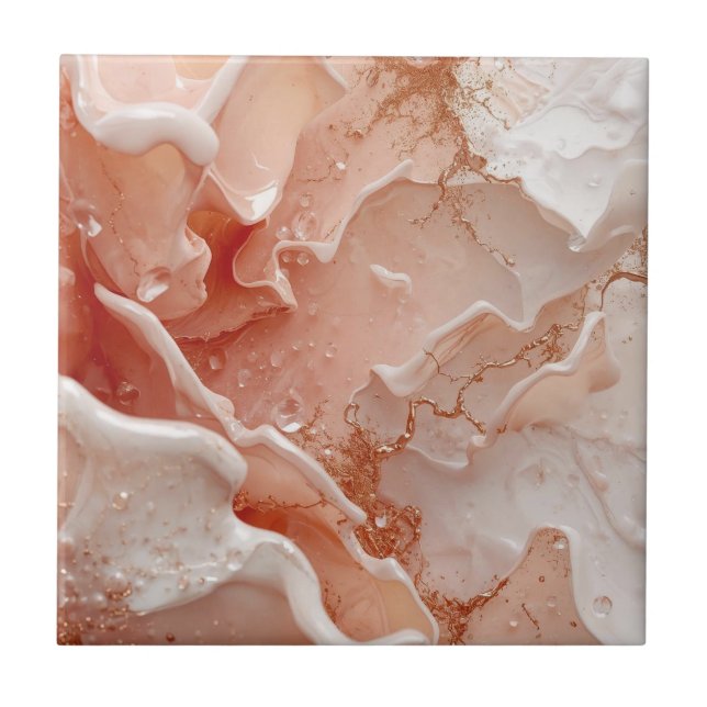 Soft Waves & Golden Lines Kakelplatta (Framsidan)