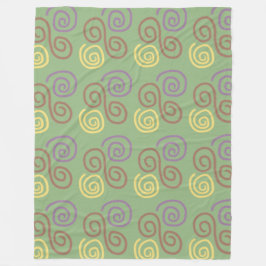 Soft Whirl Mosaic Fleecefilt