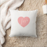 Soft White "Love" Heart Accent Pillow – Romantic H Kudde<br><div class="desc">Add a sweet, romantic touch to your space with this charming accent pillow! It features a soft white base paired with a delicate blush-pink heart (printed with the word "Love" in elegant script) – a minimalist design that feels warm and whimsical. Crafted from cozy, skin-friendly fabric (soft to the touch...</div>