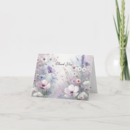 Soft Wildblomme Meadow Daydrömmar Tack Kort