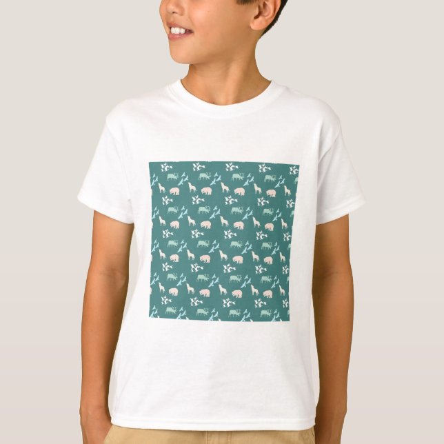 Soft wildlife woods pattern t shirt (Framsida)