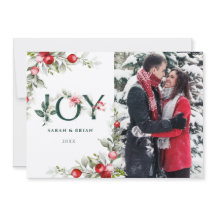 Soft Winter Berry JOY-julkort