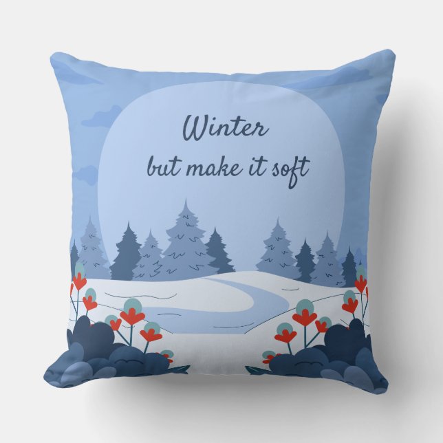 Soft Winter Collection — Calm, Cozy & Timeless Kudde (Framsida)