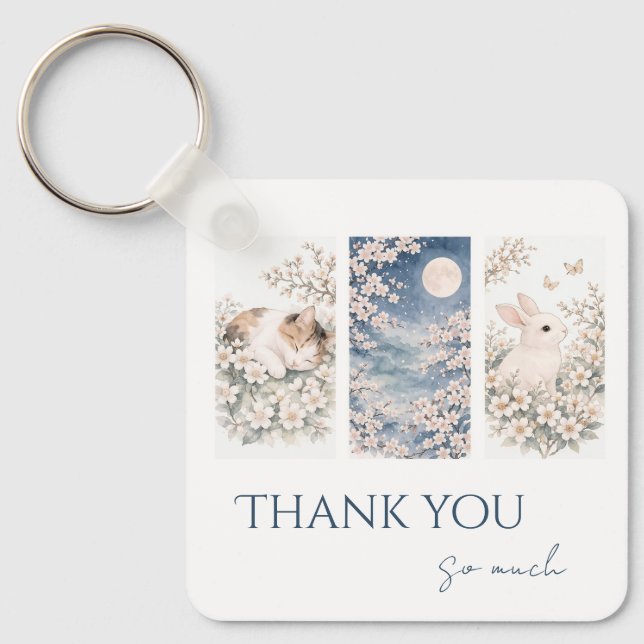 Soft Woodland Animals key ring Nyckelring (Framsida)