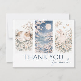 Soft Woodland Animals Thank You Card Tack Kort