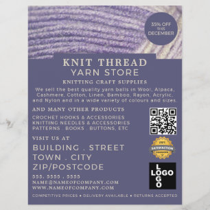 Soft Wool, Knitting Store, Garnbutiksreklam Reklamblad
