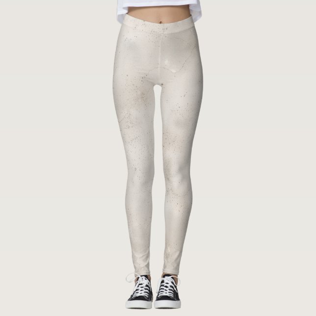 Soft Worn Concrete Texture Leggings (Framsida)