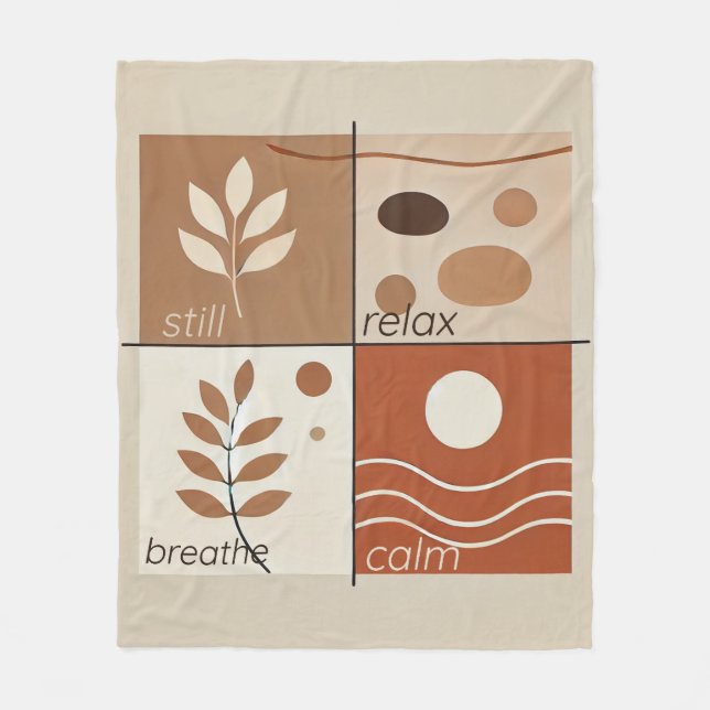 Soft Zen Retreat Fleece Blanket (Framsidan)