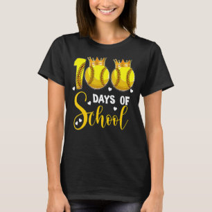 Softball 100 dagar i Lycklig 100 dagar T Shirt