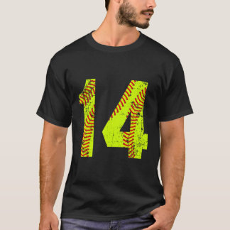 Softball 14 Jersey-nummer T Shirt