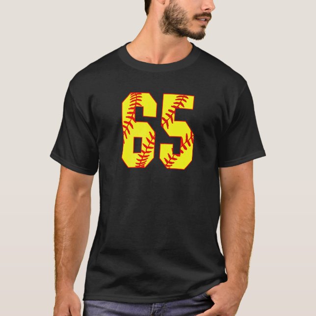Softball 65 Fast Pitch Kärlek-softball Mamma-favor T Shirt (Framsida)