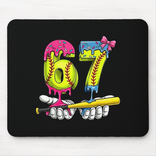 Softball 67 Ice Cream Drip Six Seven Boys Funny Me Musmatta (Framsidan)