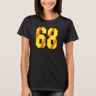 Softball 68 Fast Pitch Kärlek-softball Mamma-favor T Shirt