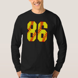 Softball 86 Fast Pitch Kärlek-softball Mamma-favor T Shirt