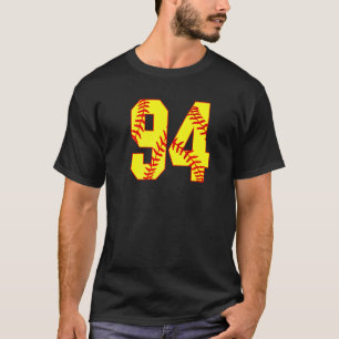 Softball 94 Fast Pitch Kärlek-softball Mamma-favor T Shirt