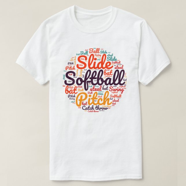 Softball Älskare | Vit speldag för fotbollsspelare T Shirt (Design framsida)