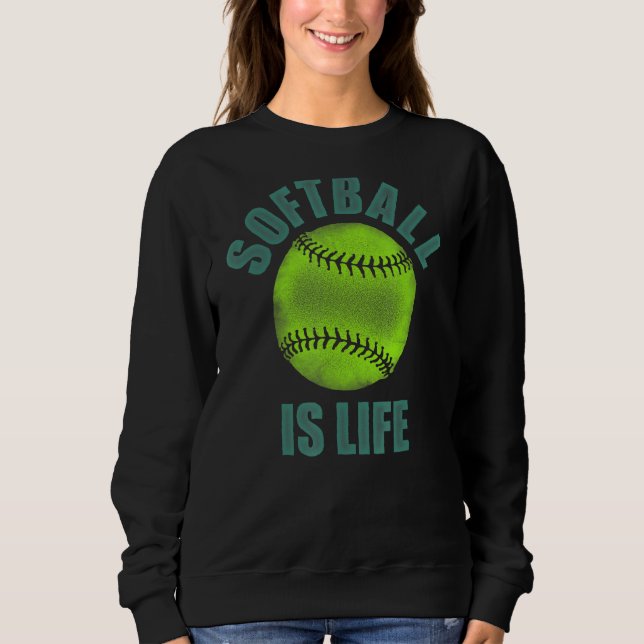 Softball är ett listigt, långsamt klibbigt mjukvar t shirt (Framsida)