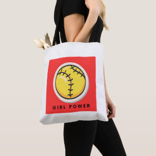 Softball Bag, Tote Bag för Softball Player Tygkasse