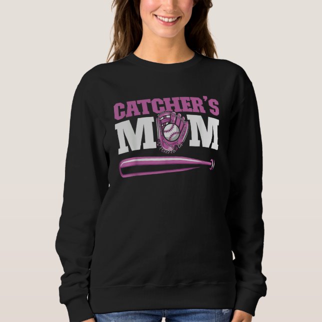 Softball Baseball Bat Catcher  Batter Pitcher Catc T Shirt (Framsida)