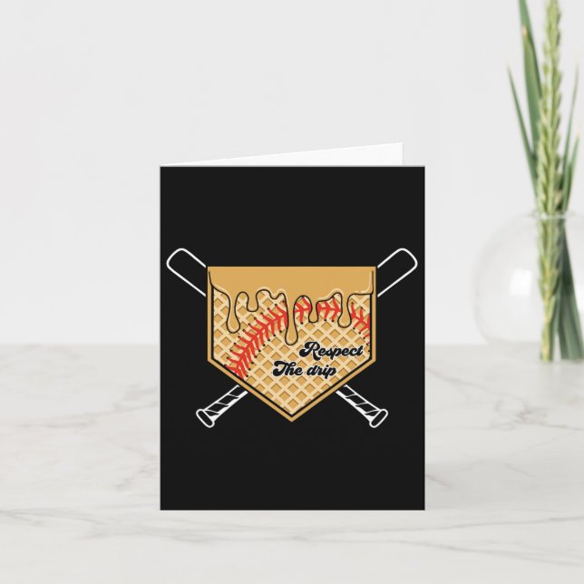 Softball Baseball Drip Boys Ice Cream Drivning Ung Kort (Framsida)