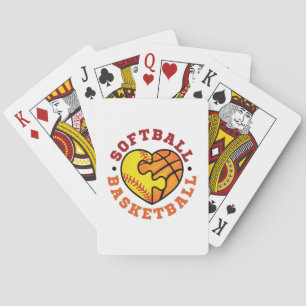 Softball Basketball Heart Casinokort