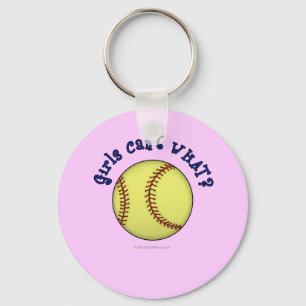Softball-Blue Nyckelring