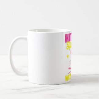 Softball Cat Lover Pitcher Softball Catcher Fladde Kaffemugg