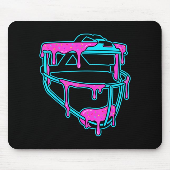 Softball Catcher Drip Ice Cream Mask Sprinkles Gam Musmatta (Framsidan)
