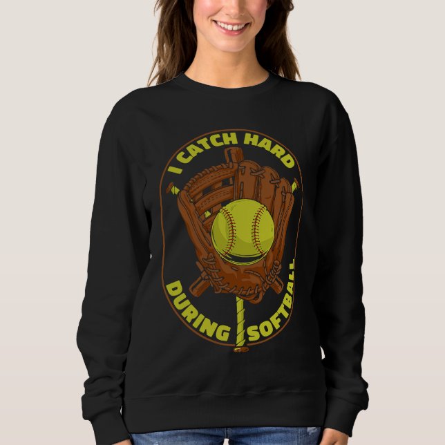 Softball Catcher Pitcher Batter  Softball T Shirt (Framsida)
