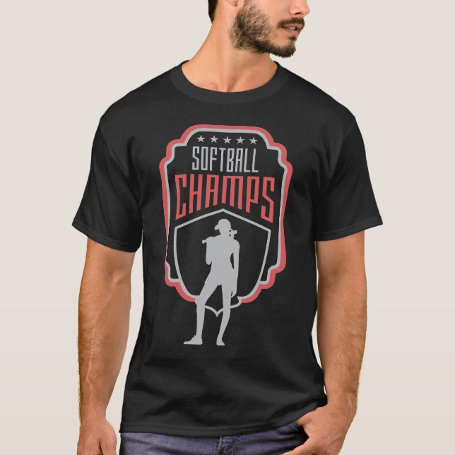 Softball Champs T Shirt (Framsida)