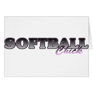 Softball-Chick Hälsningskort