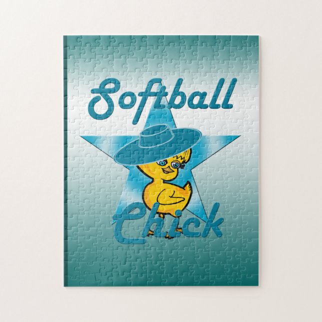 Softball-Chick nr 7 Pussel (Vertikal)